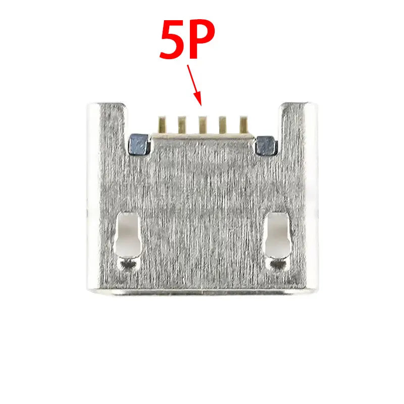 5Pin Micro USB Connector Female Port Jack Solder Plug SMD SMT Android Phone Data Charging Socket 5P Micro USB DIY Repair Adapter