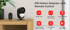 CPVAN PIR Infrared Motion Detector Alarm 120 high decibel Home burglar Alarm Motion Sensor with remote control and Door Sensor