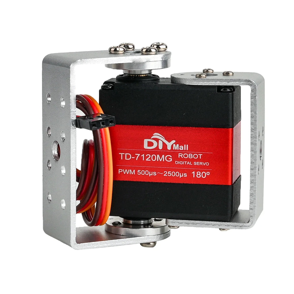 TD-7120MG 20KG Dual-Axis Metal Digital Servo RC 180/270 Angle Controllable Steel Gear Carbon Brush Motor Servos For RC Car Robot