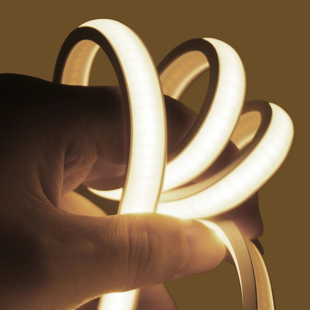 IP68 Waterproof Flexible Neon Rope Light USB COB LED Strip 5V ON OFF Switch 320 LEDs/m Natural Warm White 0.5m 1m 2m 3m 4mm 5m