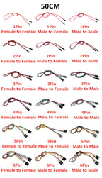 10PCS 2.54MM Pitch Wire Dupont Line Female to Female 1P2 3 4 5 6 Pin Dupont Cable Connector JUMPER Cable Wire for PCB 3D Printer