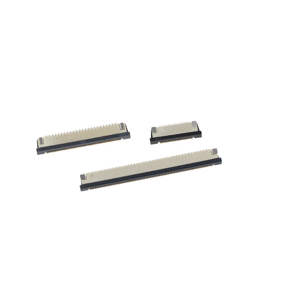 20Pcs 1.0 1mm FPC FFC Flat Cable Connector Socket 4P 6P 8P 10P 12P 14P 16P 18P 20P 24P 26P 30P 40p 60p 32Pin Connect Above Type