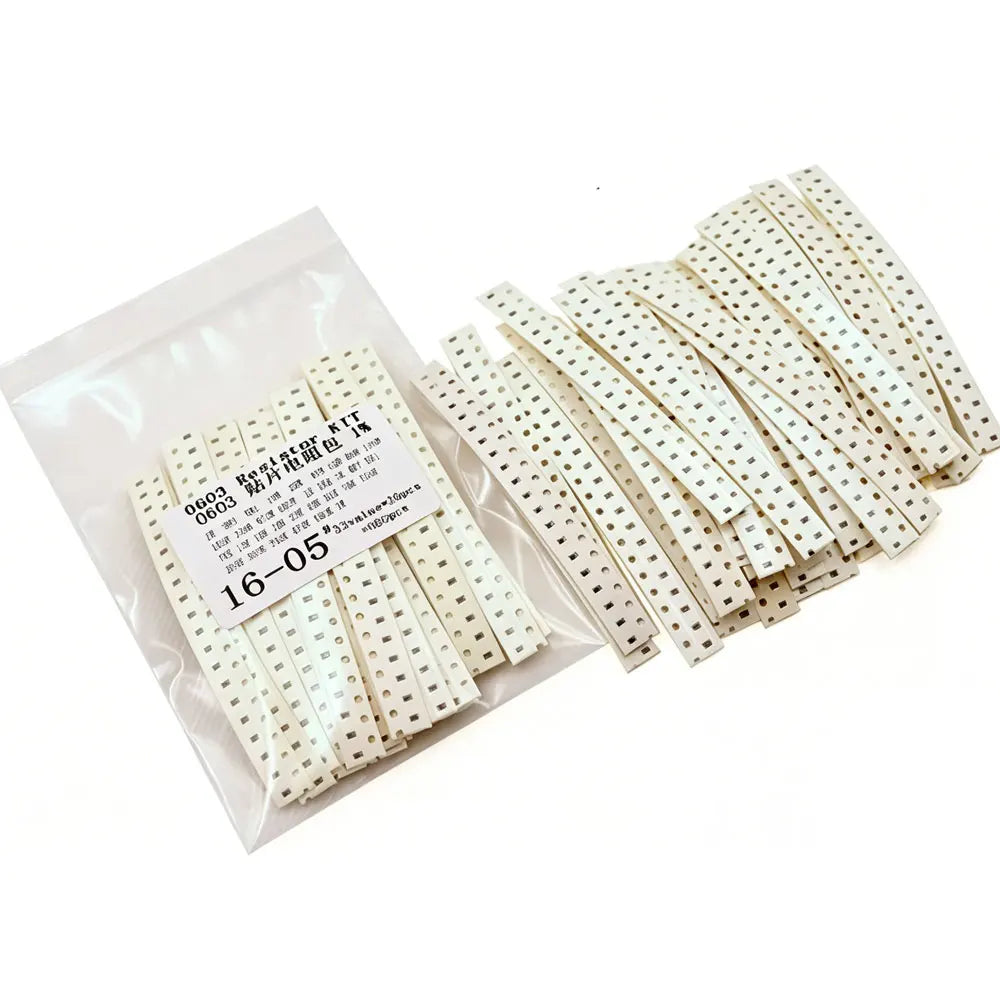 0201 0402 0603 0805 1206 1210 2512 Resistor Kit  33 ValuesX20=660PCS Pack Sample Kit Assorted 1K 10 150R 330 470 1.8 3 4.7k 5.1k