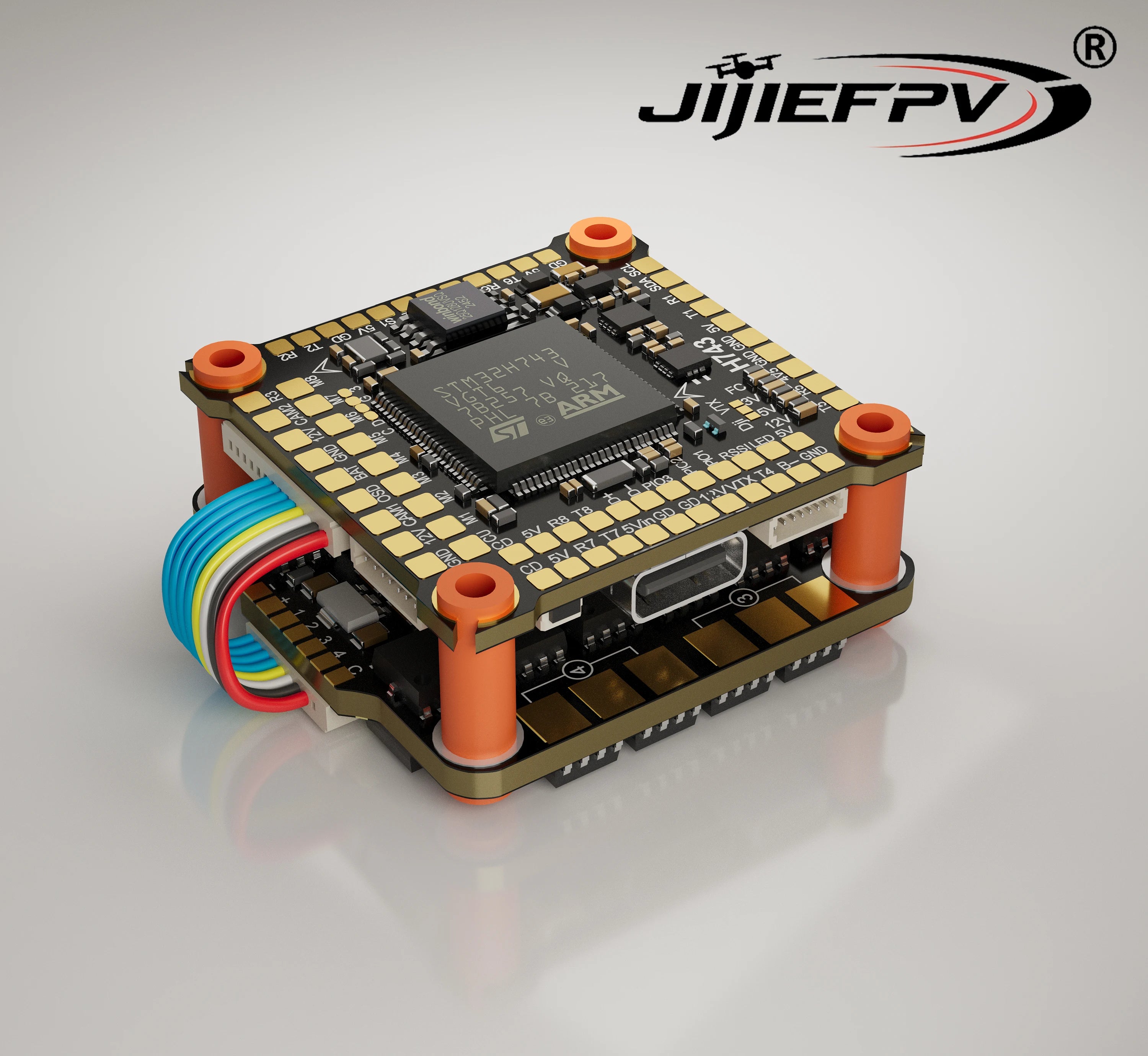 JIJIEFPV H743 Flight Controller H7 FC H743 Stack 8S 55A 60A 70A 4in1 ESC For 5inch DJI RC FPV Freestyle Drone DIY Parts