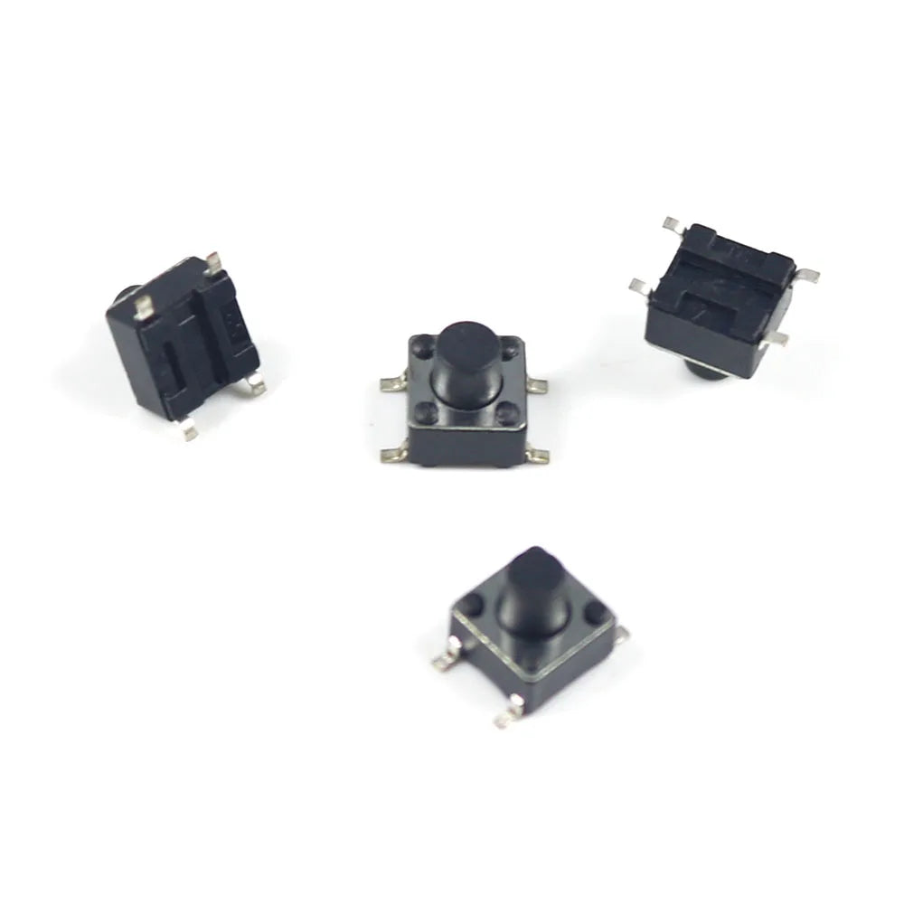 20/50/100pcs Push Button Switch 6*6*4.5/6*6*6.5 Tact Switch Tactile 6x6x4.5/6x6x6.5 SMD SMT Height Is 4.5mm 6.5mm