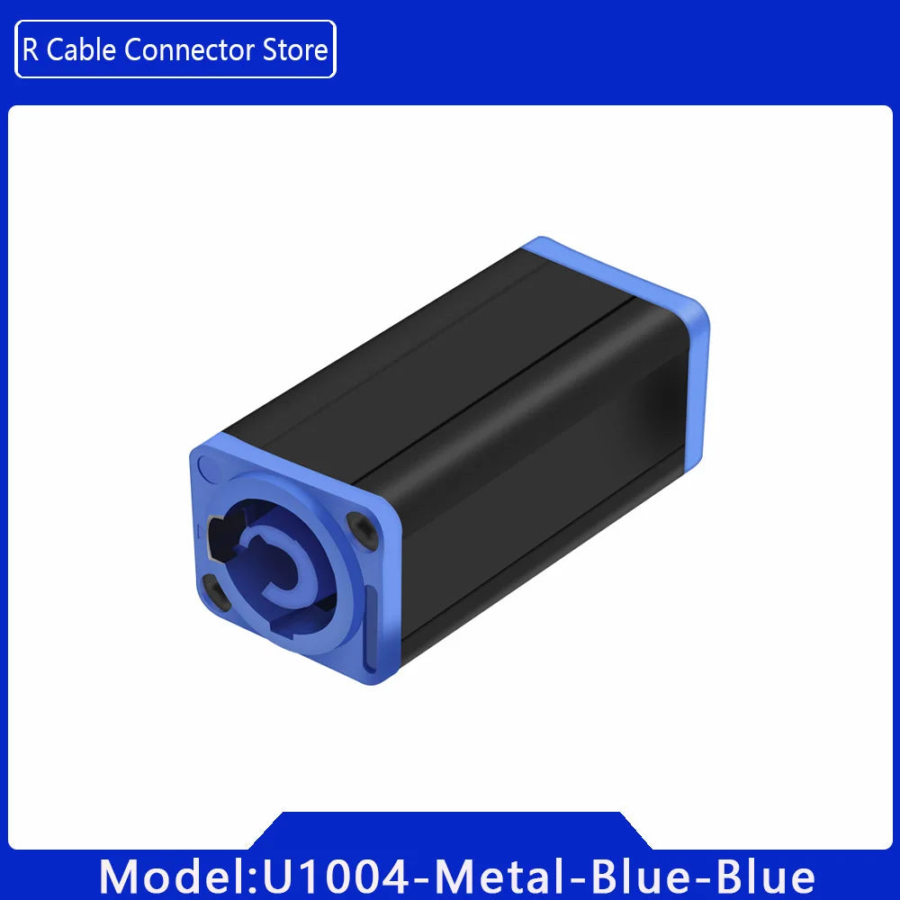 1pc New Arrival LED PowerCon AC Coupler Adapter Extender connector High quality Speakon Panel mount straight adapter