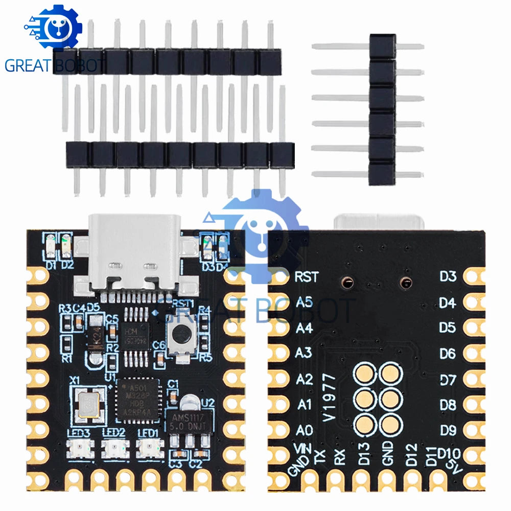 For arduino nano mini ultra small typec development board atmega328p chip ch340 serial port