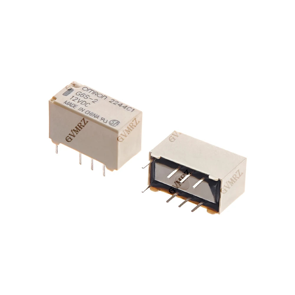 5PCS 12VDC 24VDC 5VDC 3VDC New G6S-2 5VDC Signal Relay 8Pin DC 5V 12V 24V 2A Mini Signal Switch Relays 3/5/12/24
