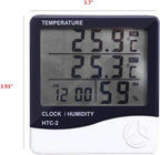 Indoor LCD Digital Thermometer Hygrometer - Electronic Temperature & Humidity Meter Sensor Gauge Weather Station for Home