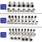 5pcs GX12 GX16 GX20 2 3 4 5 6 7 8 9 10 12 14 15 Pin Docking Aviation Plug Socket Circular Connector