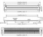 1Pcs Male Female Board to Board Connector BTB 0.8mm Pitch Double Row Patch 40P/60P/80P/100P/120P/140Pin Highly 3.7mm/4.6mm
