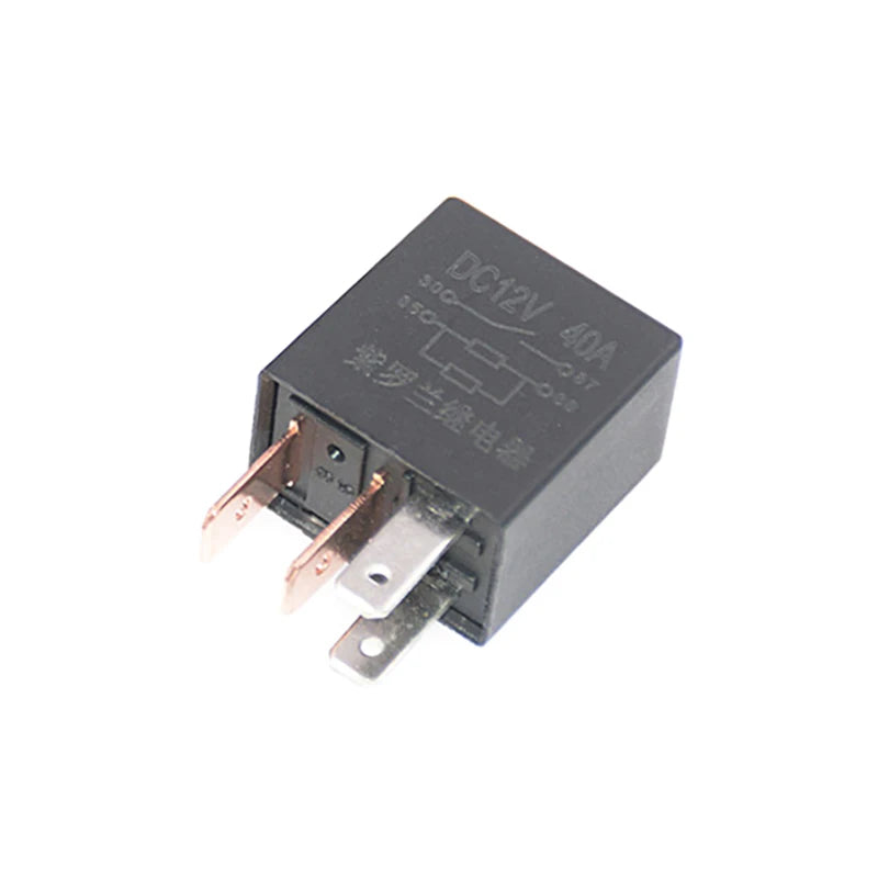 Latest DC 12V/24V 40A Rated Current 1NO 1NC SPDT 4Pin/5Pin Car Relay Socket Automotive Alarm Relay Relay & Wire Auto Accessories
