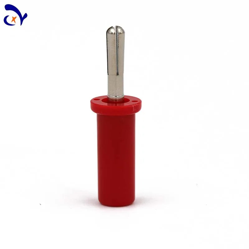 10PCS Amass 25.421 4mm copper nickel plated cross slotted banana plug welded ABS plastic case with 24A resistance