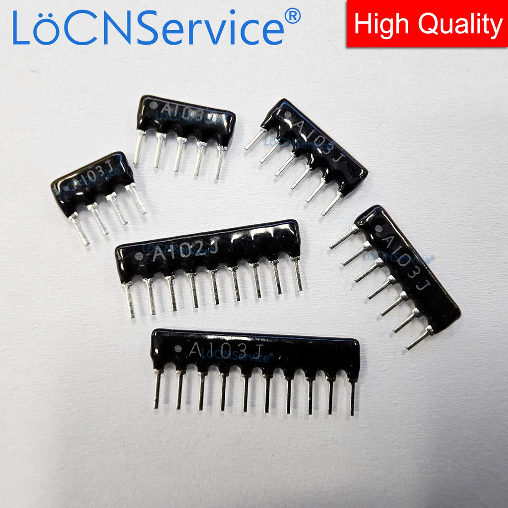 LoCNService 200PCS 5PIN Exclusion Network Resistor array DIP 5A474J 5A0514J 474 514 470K 510K OHM A05 474JP 514JP