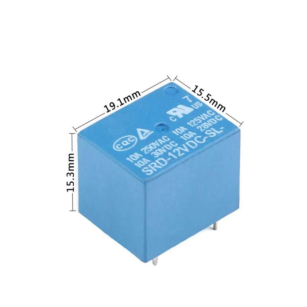 Functional 5Pins 10A SRD-06VDC-SL-C SRD-12VDC-SL-C SRD-05VDC-SL-C SRD-03VDC-SL-C Relay Module Power Relays Smart Electronic