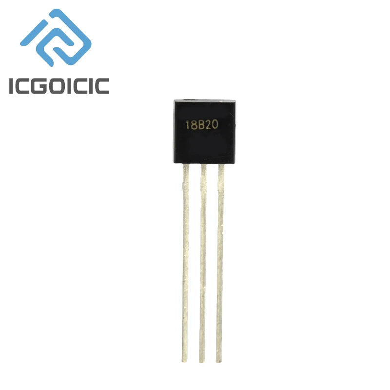 1-100pcs DS18B20 DS18B TO-92 Chip Programmable Digital Thermometer Temperature Sensor Temperature Acquisition TO-92