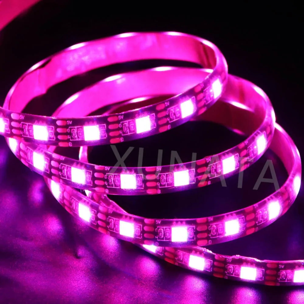 5V USB LED Strip RGB Light 5050 24key / 44key Remote Control Kit USB Power Waterproof Flexible Led Tape Adhesive TV Backlights