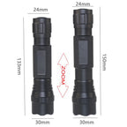 501C 200 Yard 850nm/940nm IR Flashlight Zoomable Focus LED Infrared Radiation Lamp Night Vision Torch Hunting Waterproof Lantern