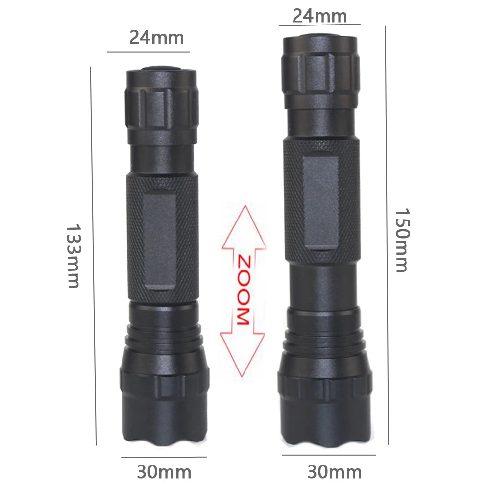 501C 200 Yard 850nm/940nm IR Flashlight Zoomable Focus LED Infrared Radiation Lamp Night Vision Torch Hunting Waterproof Lantern