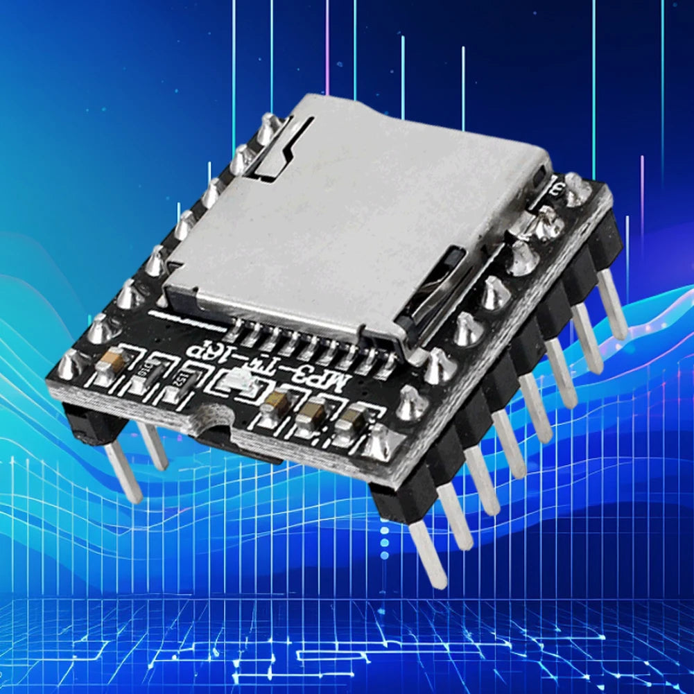 1-10PCS DFPlayer Mini MP3 Player Module V3.0 16P TF Card U Disk DF Player Module MP3 Voice Decode Board Mini MP3 Player Module