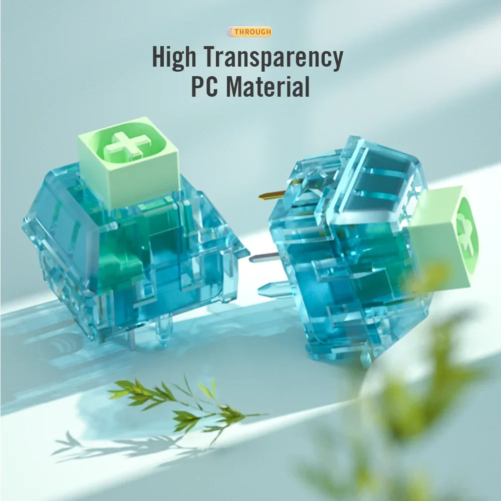 Kailh BOX Summer Switches Sound Clicky Tactile Switch 5 Pins 55g Factory Lubed Mechanical Keyboard Gaming Hot Swap MX DIY Switch