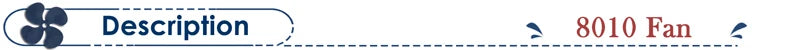 Gdstime 80mm Fan DC 5V 12V 24V 80x80x10MM Brushless Cooling Fan 8010 Double Ball Cooler 8CM Axial Fan for PC Case CPU Cooling