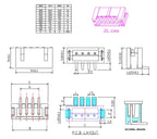 10Sets ZH1.5 2P3P4P5P6P7P8P9P10Pin Connector 1.5MM Pitch Vertical  Horizontal SMD Pin Header + Housing + Terminal