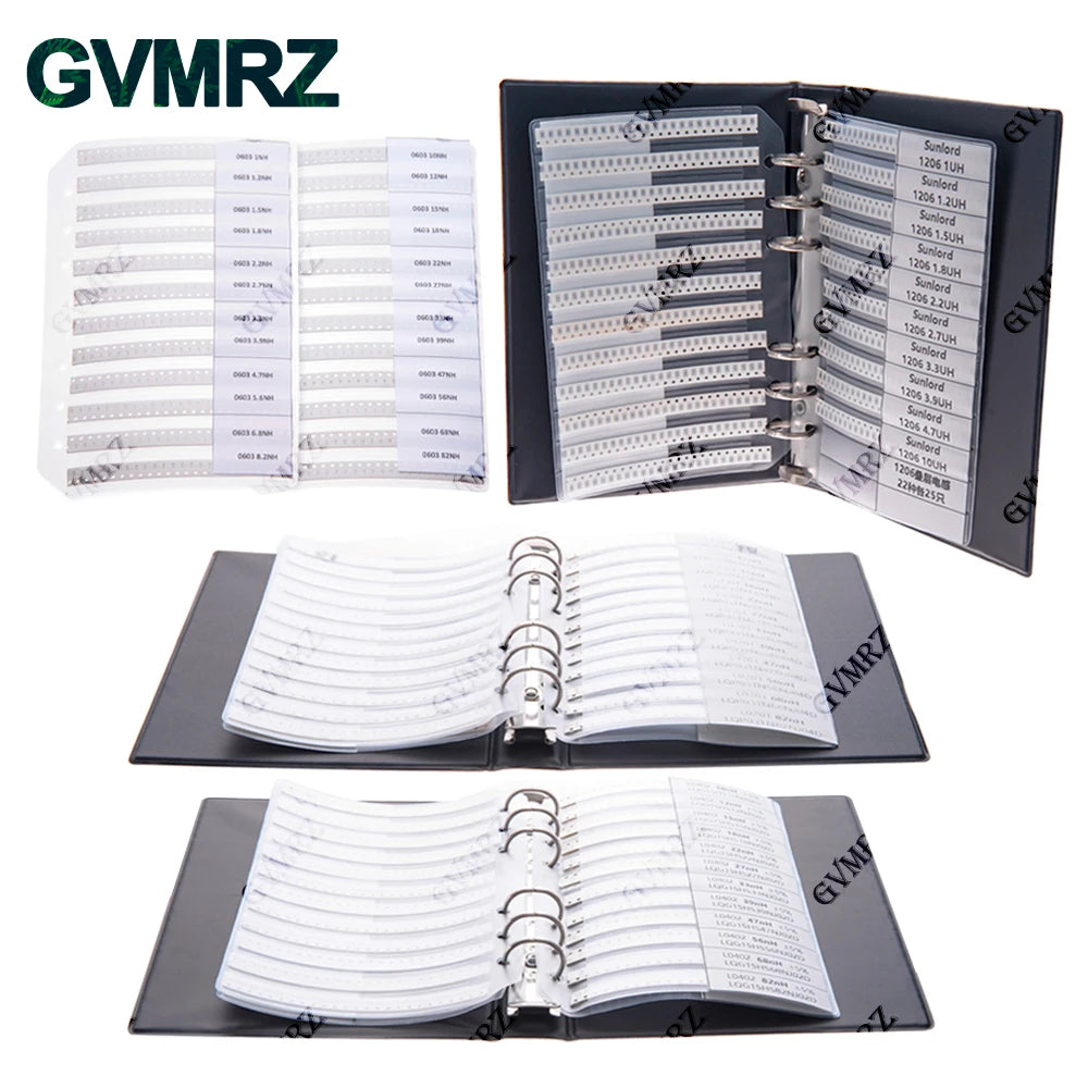 22/38/42/44/52Values 0402 0603 0805 1206 Multilayer Ceramic Inductor  Stackup Inductor SMD Sample Book