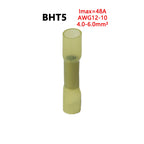 10/100Pcs Heat Shrinkable Cable Terminal Tube BHT0.5 BHT1.25 BHT2 BHT5 AWG22-10 Waterproof Butt Crimp Copper Insulated Connector