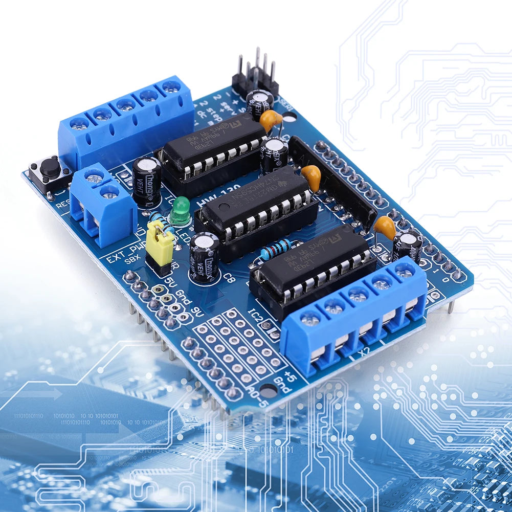L293D Motor Driver Shield Board 4.5-36V 4CH Motor Drive Expansion Board for Arduino Raspberry Pi DIY Experiments