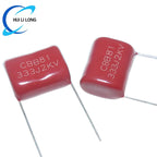 10pcs Metallized Polypropylene Film Capacitor  CBB81  2000V 103J/153J/183J/223J /333J 2KV 103 153  183 223 333 Pitch  20mm