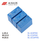 5Pcs New Original SMI- 05V 12V 24VDC -SL-2C SMI-05VDC-SL-A SMI-12VDC-SL-C SMI-24VDC-SL-2C 10A 4/5/8PIN 5V 12V 24V power relay
