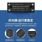 Integrated Rail Single Phase Solid State Relay 24V DC Control AC 220V Heat Sink SSR-25DA 60DA LK40AA LK10AA LK25AA LK25DD