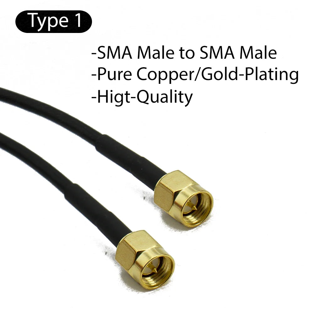 RG174 SMA to SMA Cable Male to Male extension jumper Pigtail male Adapter Cable my SMA  Antenna cable For WIFI 3G 4G GSM Antenna