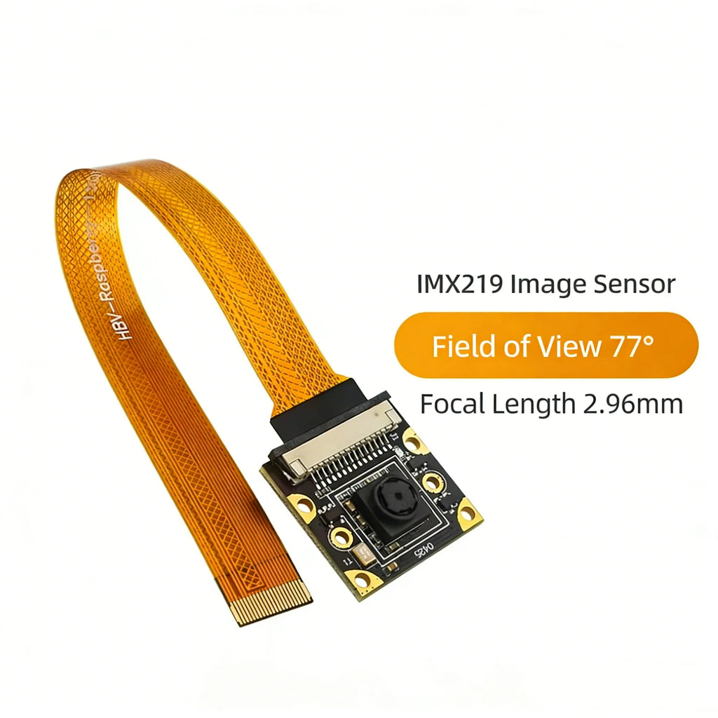 Raspberry Pi Camera for Pi 5, 8MP IMX219 Sensor, 77°-200° FOV Optional, IR Night Vision, with CSI Cable