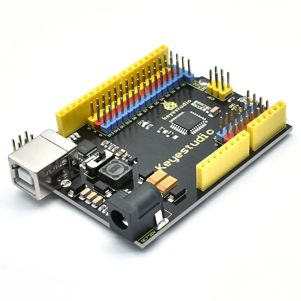 Keyestudio UNO With Pin Header Interface USB Cable Compatible With Arduino UNO R3 Board For Arduino Programing
