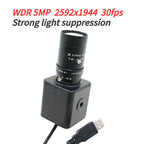 HD 16MP USB Camera With 5-50mm 2.8-12mm Varifocal CS Lens,IMX298 4656X3496 10fps,For Image Recognition,High Shoot Document Scan