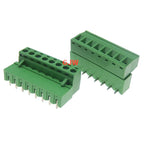 Pitch 5.08mm 2/3/4P Screw Plug-in PCB Terminal Block 2EDGK 2EDGRC Close Corner Male/Female Pluggable Connector 5/10Pcs