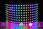 1~3PCS WS2812B RGB LED Flexible 8x8 16x16 8x32 Pixel Panel Strip Matrix Screen WS2812 Module Individually Addressable IC DC5V