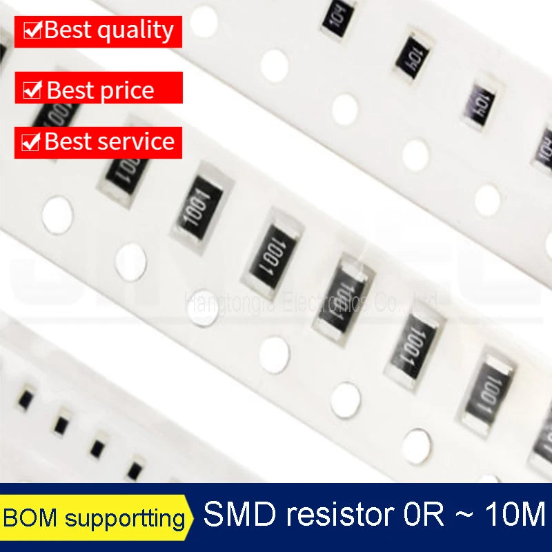 A REEL 0805 1%  SMD resistor 0R ~ 10M 1/8W 0R 0.01R  150 220 330R ohm 1K 2.2K 10K 100K 470K 1R 10R 100R 150R 220R 330R 1M