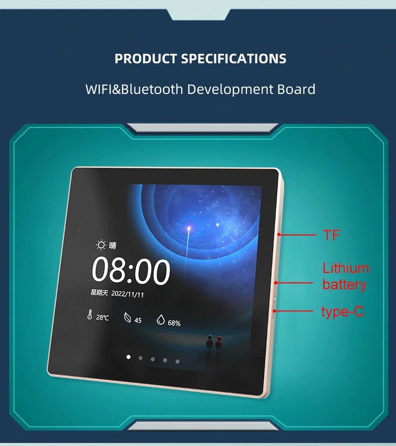 ESP32-S3 Arduino LVGL WIFI&Bluetooth Development Board 4.0 "480 * 480 Smart Display 4.0 inch LCD TFT Module Capacitive Touch