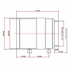 Global Shutter USB Camera 1080P 90FPS Industrial Metal Box With 5-100mm Varifocal Lens Plug Play For Meeting Document Scanning