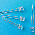 100/1000PCS 5mm Flat Top F5 Emitting Diode LED Wide Angle Ultra Super Bright Bulbs Light Lamp Diodes White Red Yellow Blue Green