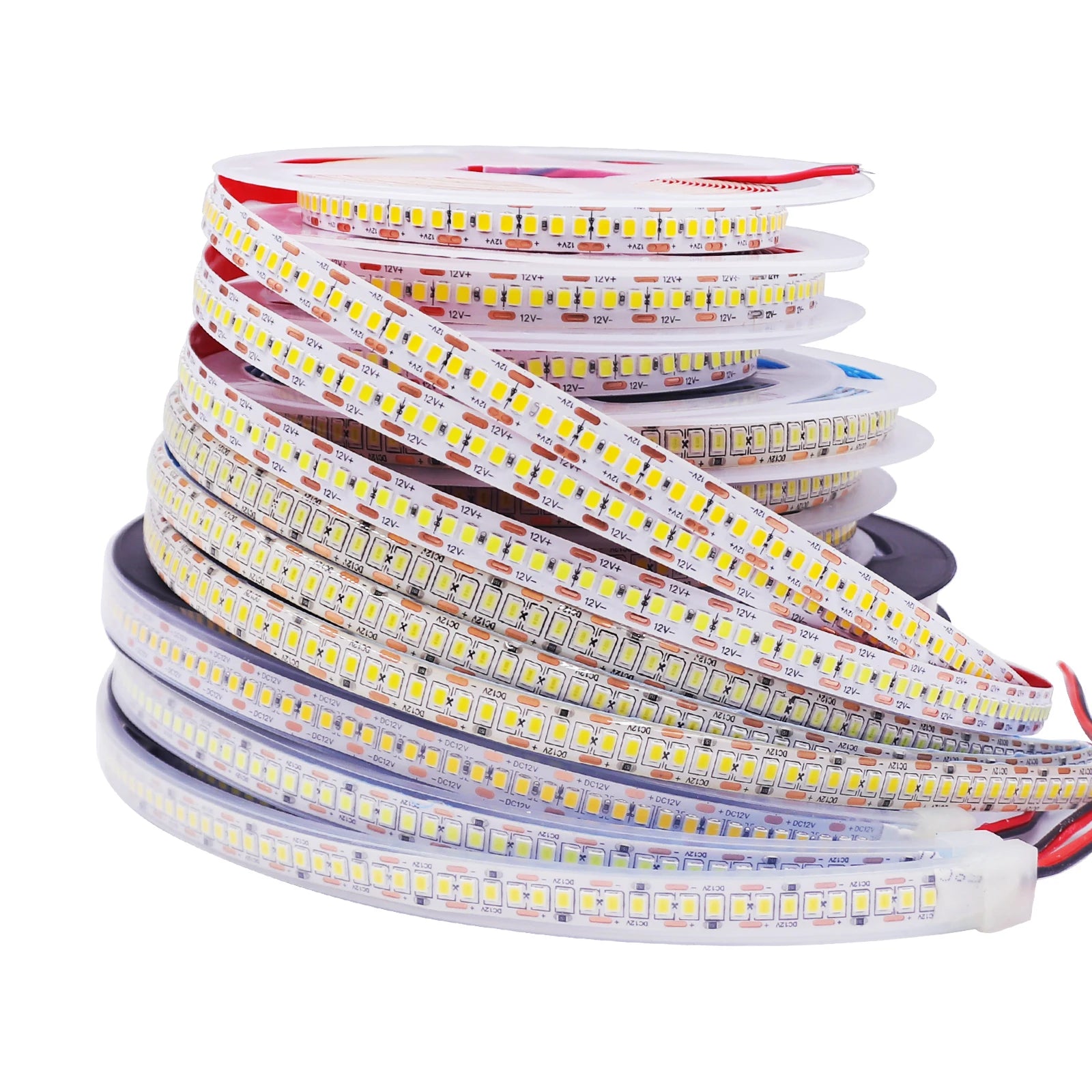 DC 12V 24V SMD 2835 240Leds/M LED Strip Waterproof IP65 IP21 Warm/Natural White Home Decor Flexible Ribbon Tape Light