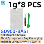 Net Weight 1/3/7/15/30 Grams Gray GD900 Thermal Conductive Grease Paste Plaster Heat Sink Commpound for CPU LED SSY BAS BR BX CB