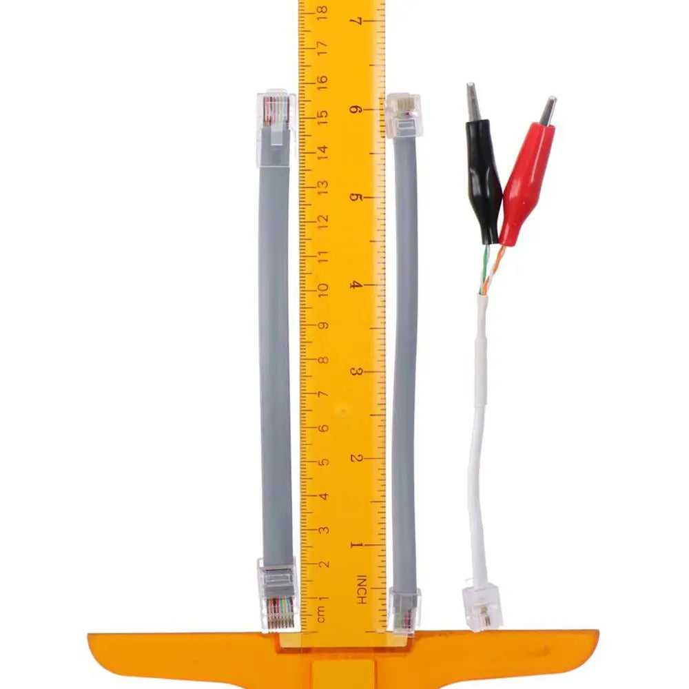 Replacement Cables for Tone and Probe Wire Trace Kit, Leads with Alligator Clips and RJ11 / RJ12 / RJ45 Plug