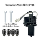 V2 Hotend Assembly For Bambu Lab P1S X1 X1C P1P With Heater Cartridge Thermistor 0.4 Nozzle Bambulab Hot end Extruder Accessorie