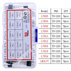TO92 TO126 TO220 DIP Triode PNP NPN Field-Effect Transistor Assorted Kit Mosfet Thyristor mixed set