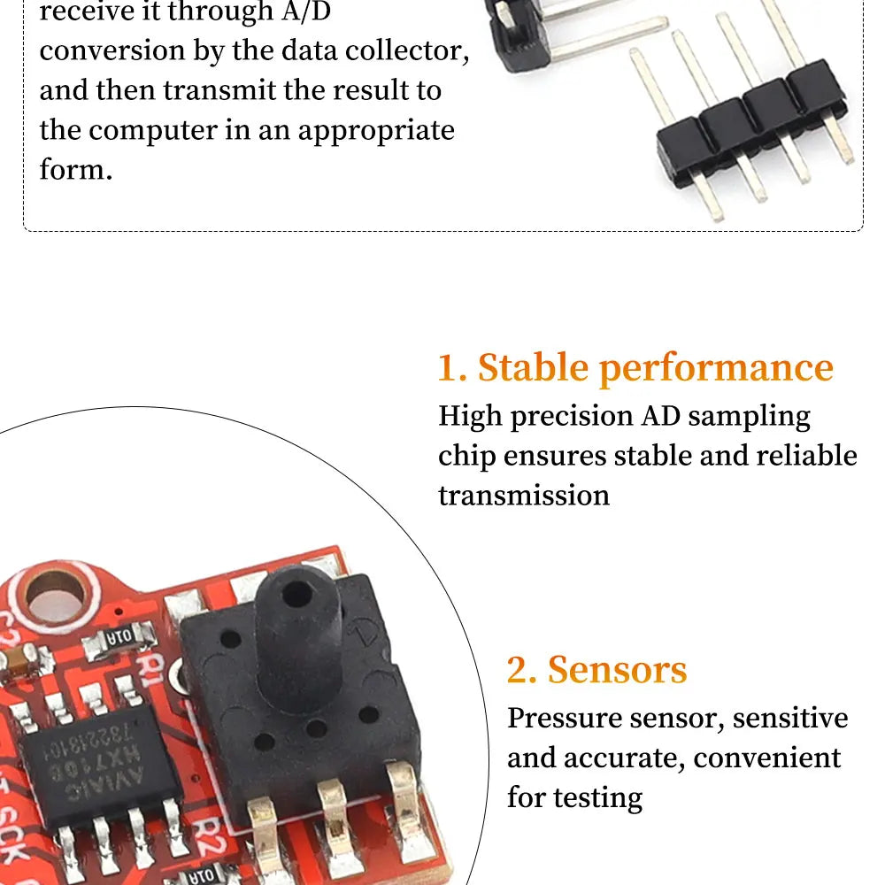 1/5/10Pcs HX710B Barometric Pressure Sensor Module 0-40KPa Water Level pressure sensor Controller Board for Arduino DC3.3-5V