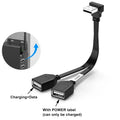 65W USB 1 to 2 Fast Charging Elbow Computer Extension Cord Flat Data Cable Mobile Phone Car Expander Carplay Splitter 10/20cm
